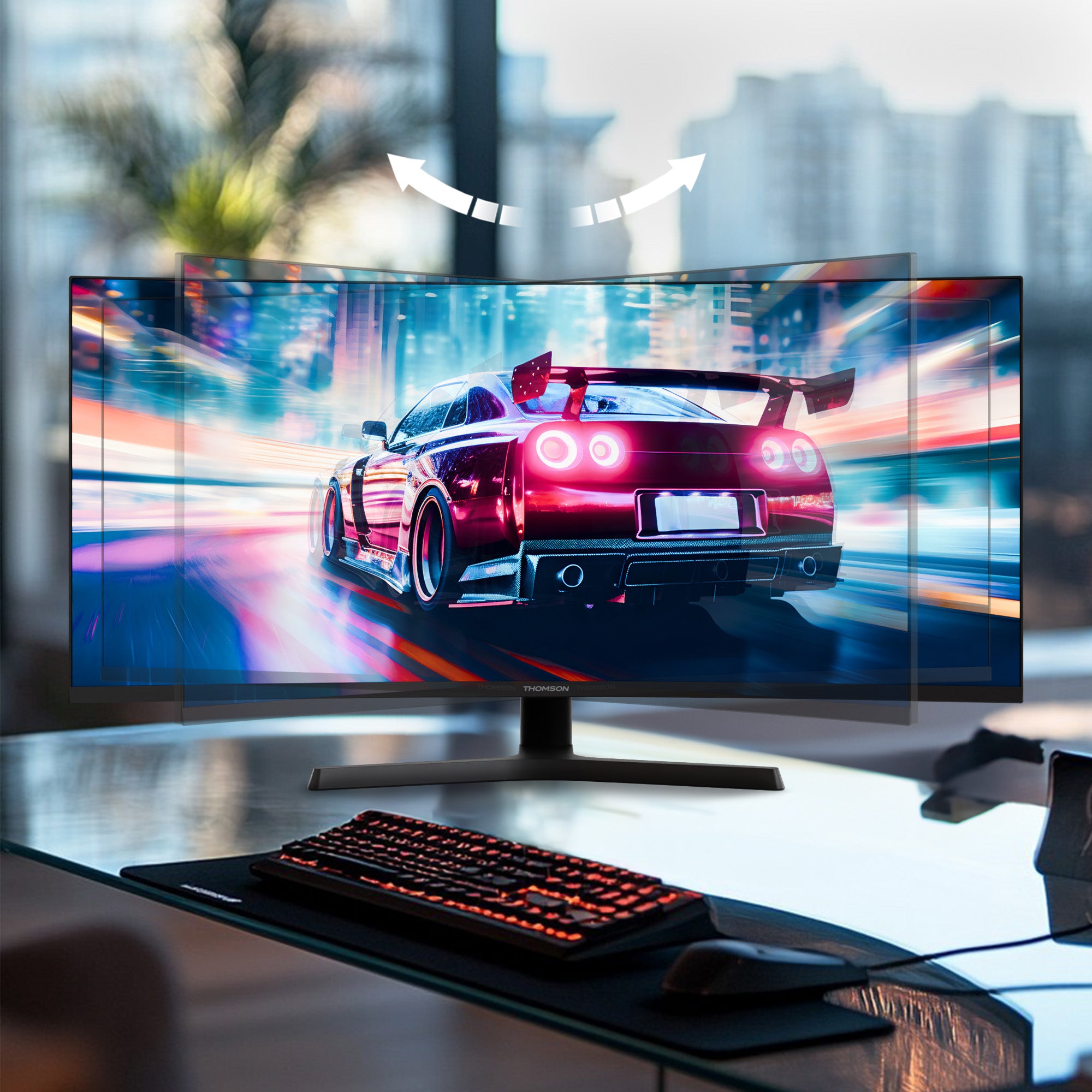 Thomson Gaming Monitor 34" WQHD Curved