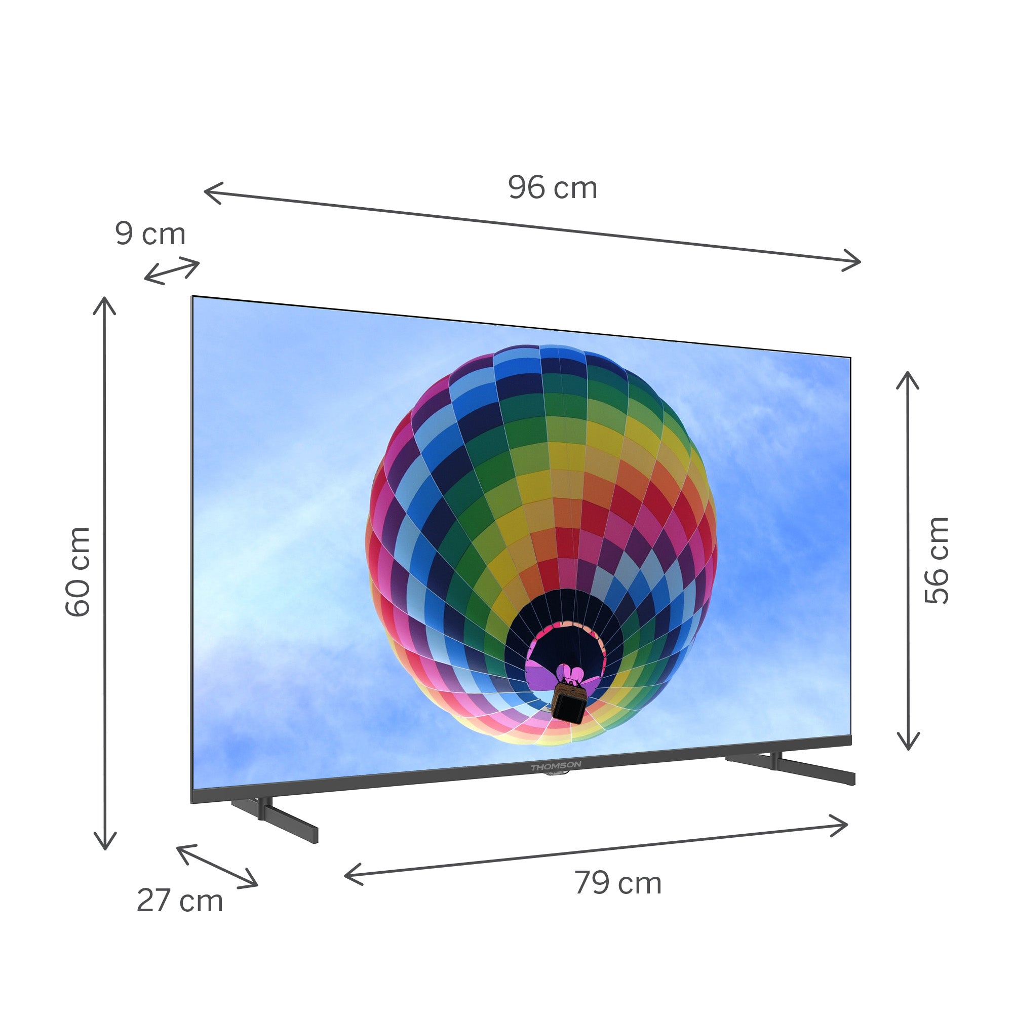 Google TV QLED Side Feet