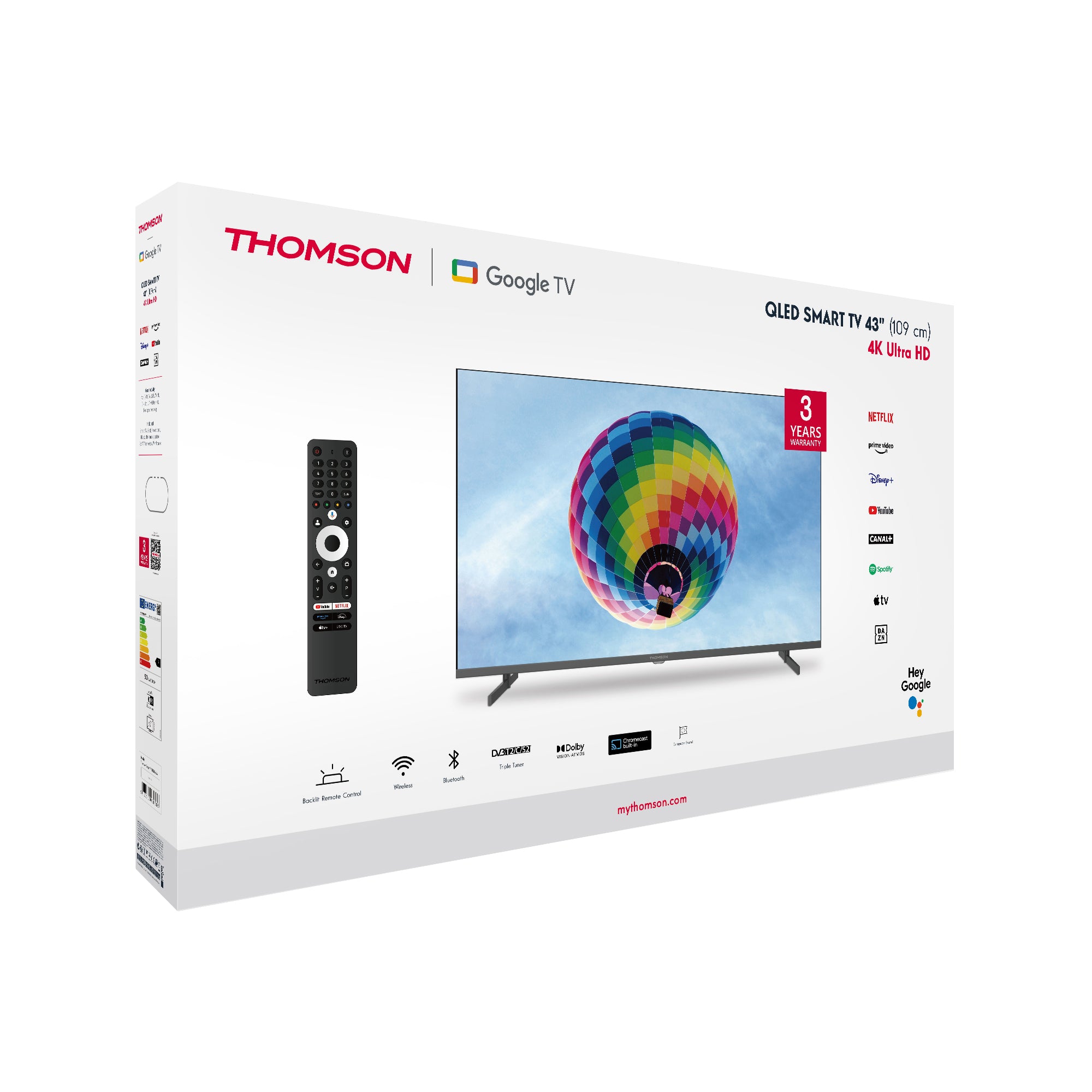 Google TV QLED Side Feet