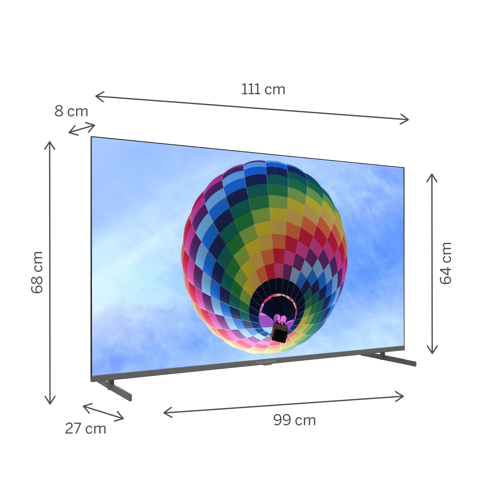 Google TV QLED Side Feet