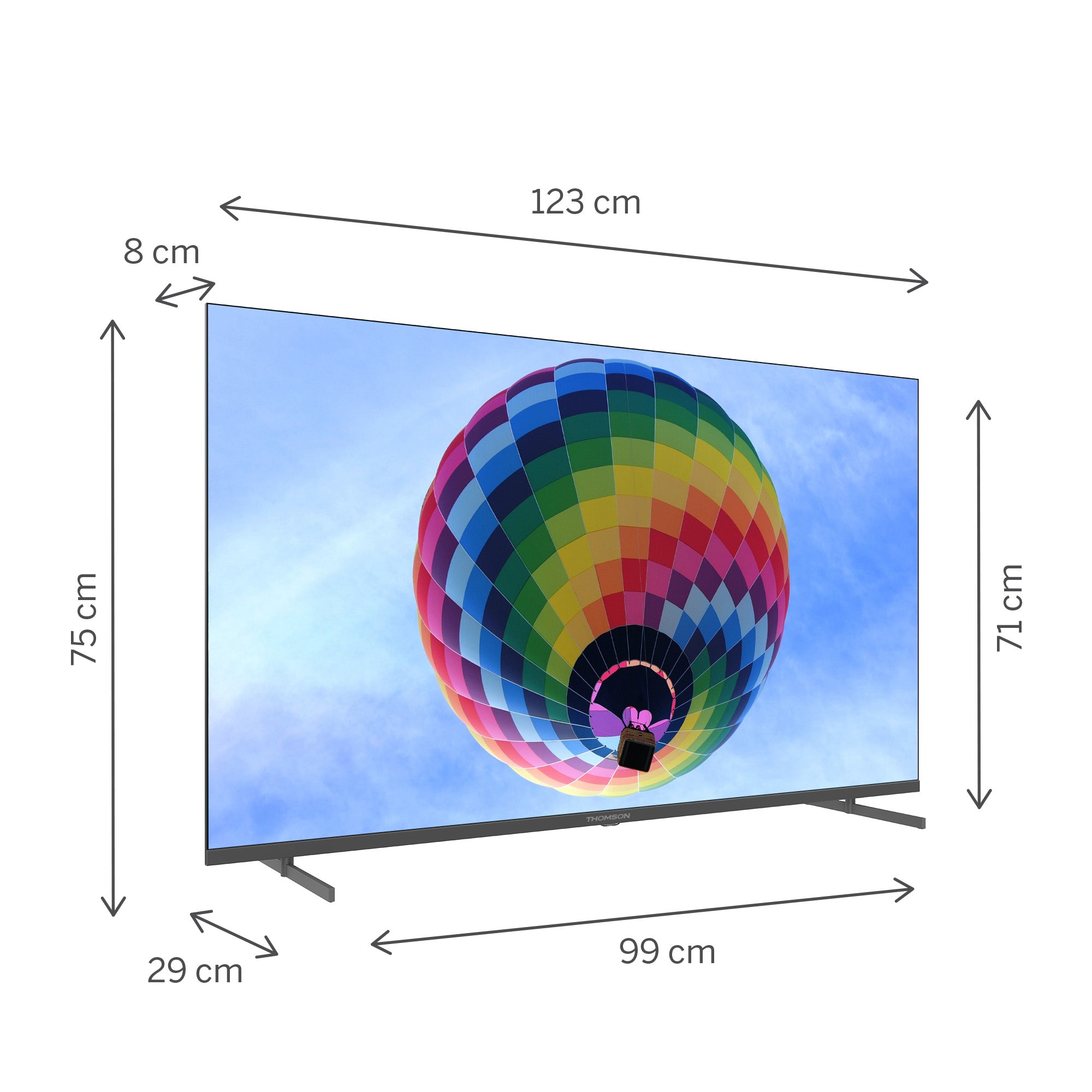 Google TV QLED Side Feet