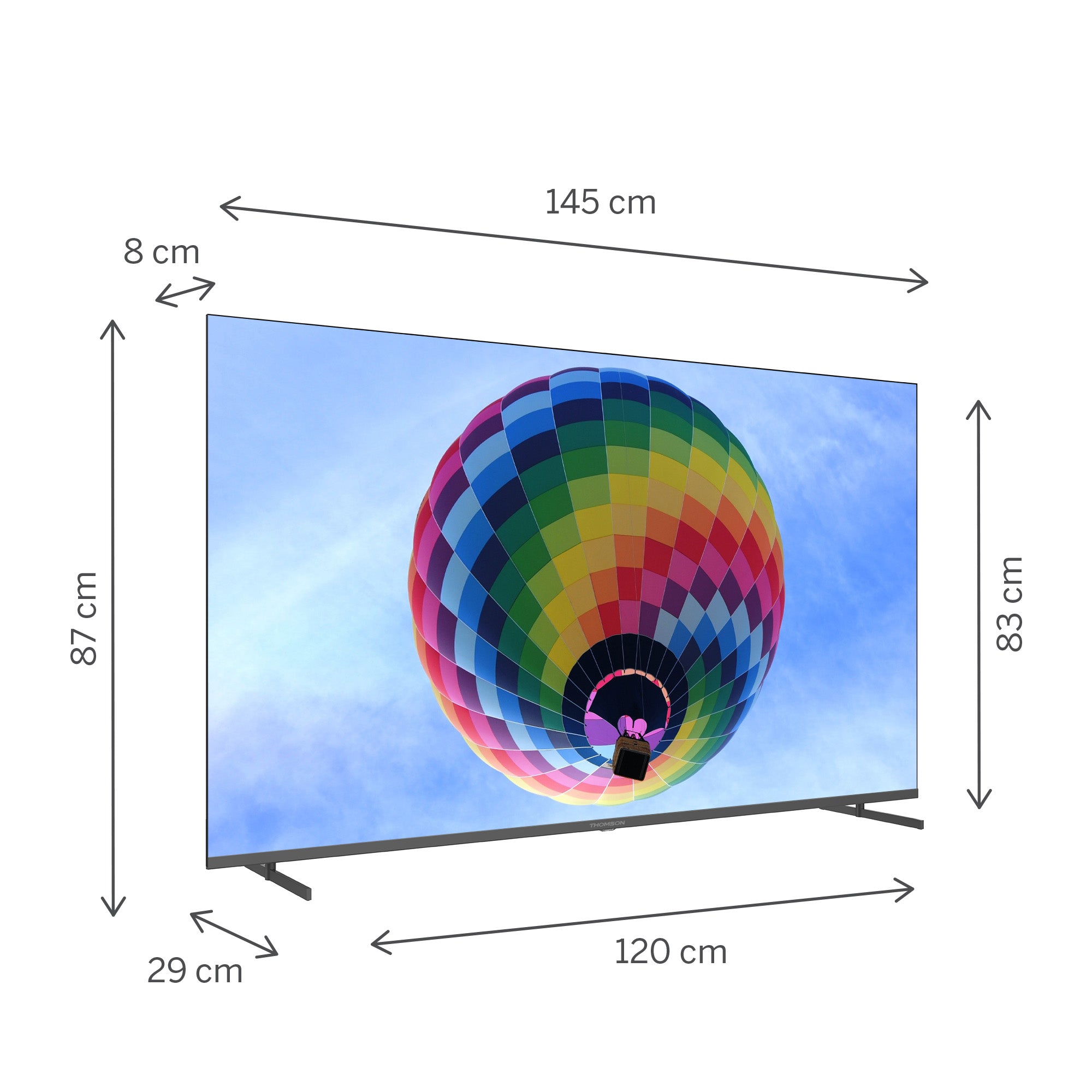 Google TV QLED Side Feet