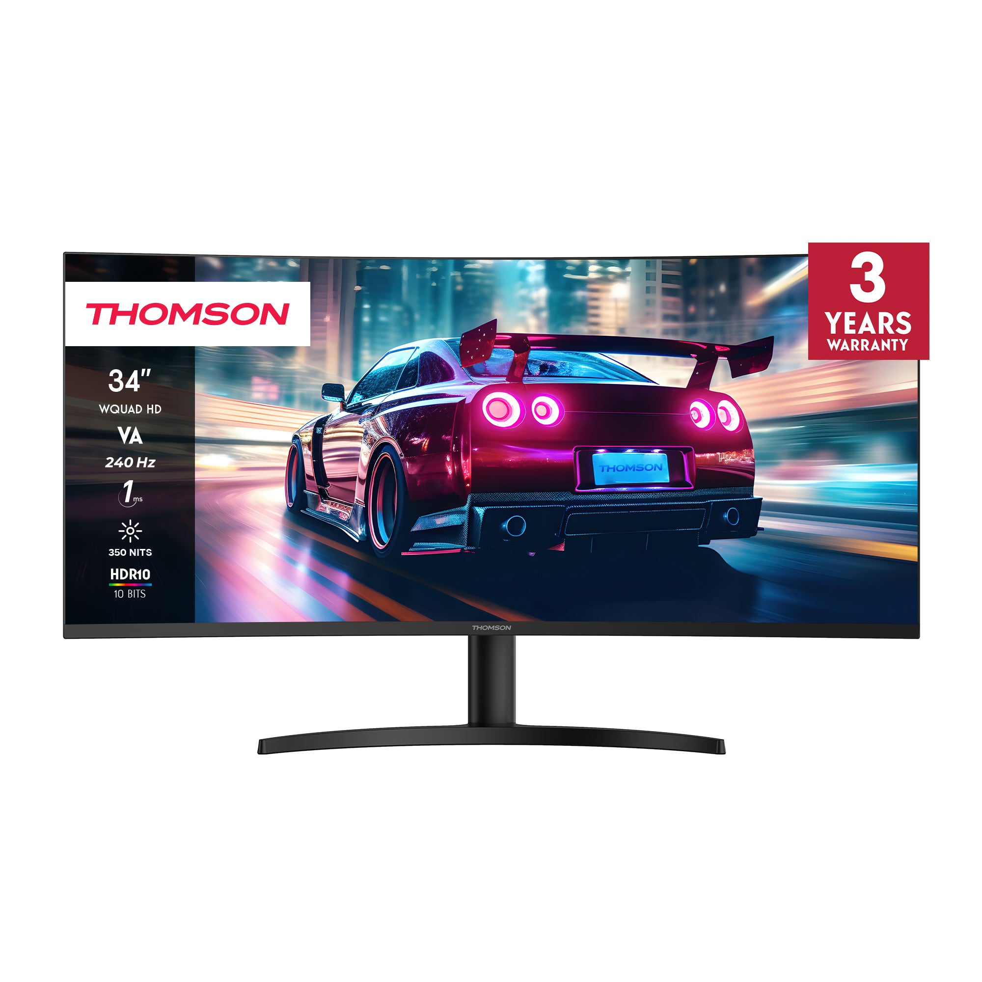 Thomson Gaming Monitor 34" WQHD Curved
