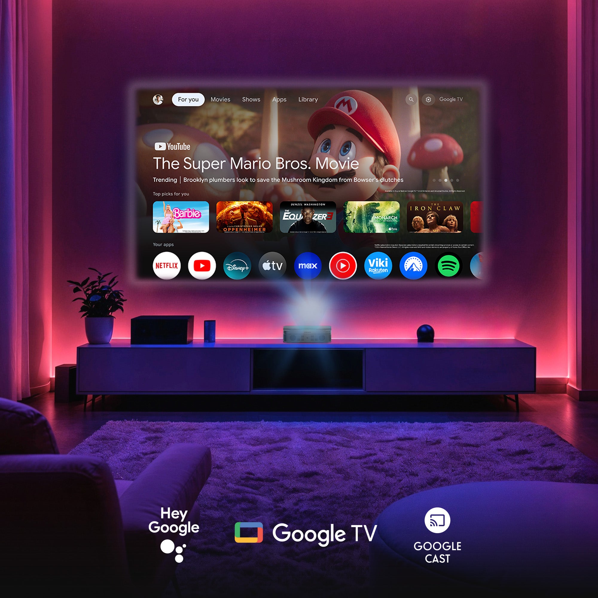 Google TV Projector Sirius