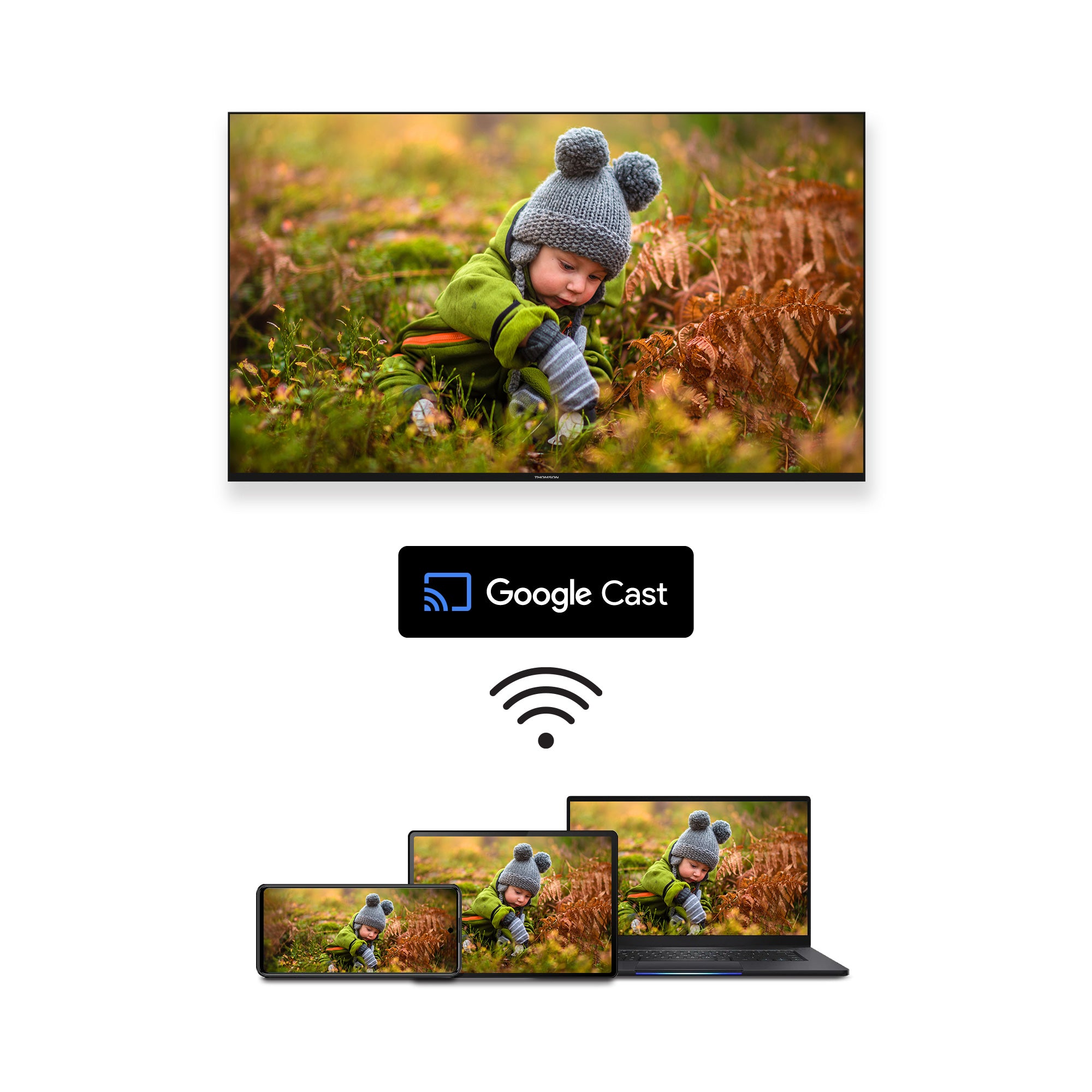 Google TV UHD Side Feet